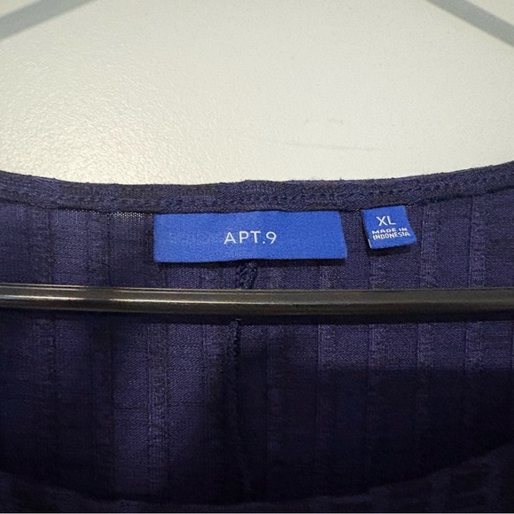 Apt. 9 Deep Blue Knit Top - Picture 2 of 3